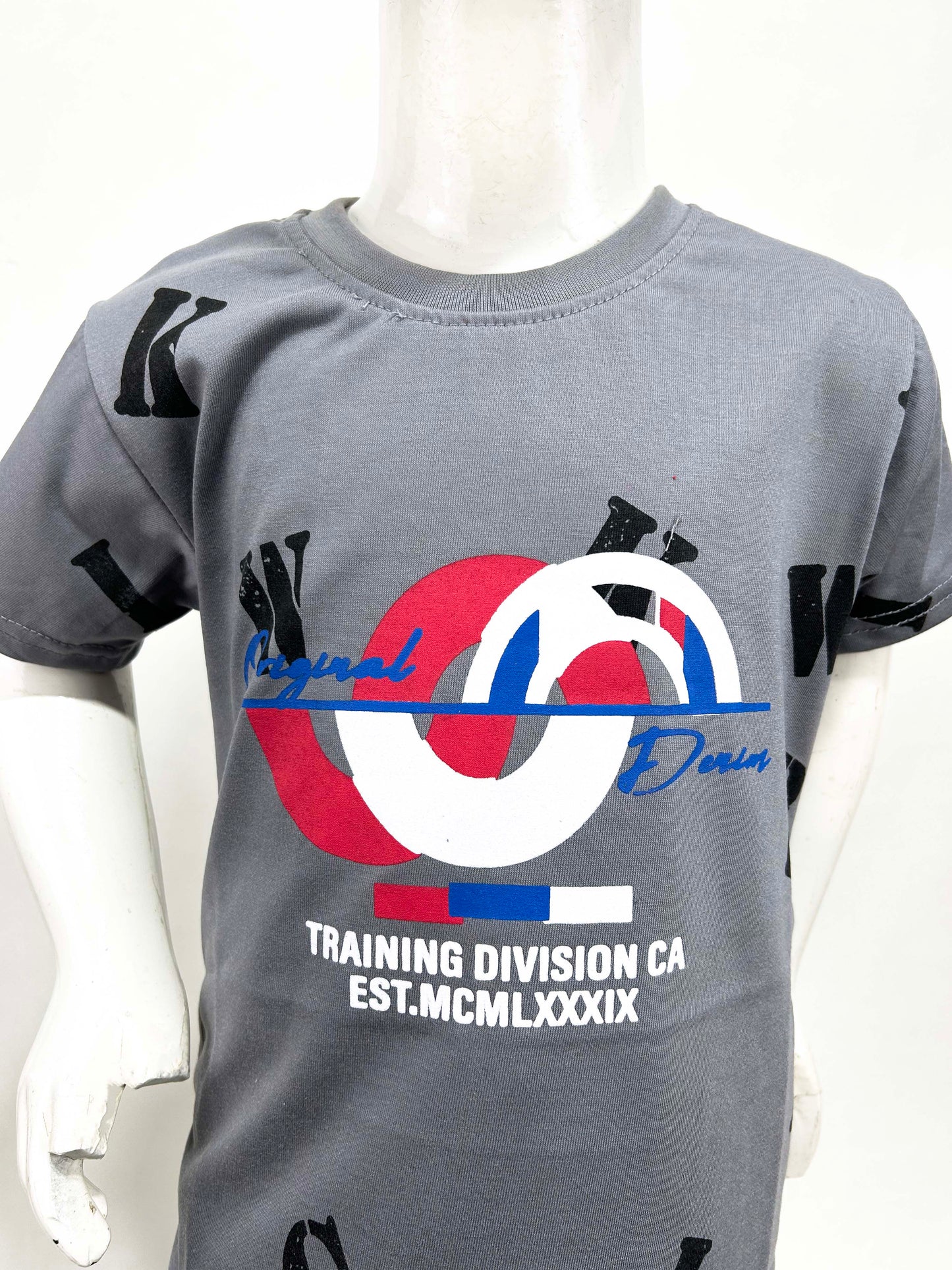 4Yrs - 9Yrs Training Grey T-Shirt For Boys SF BTS106