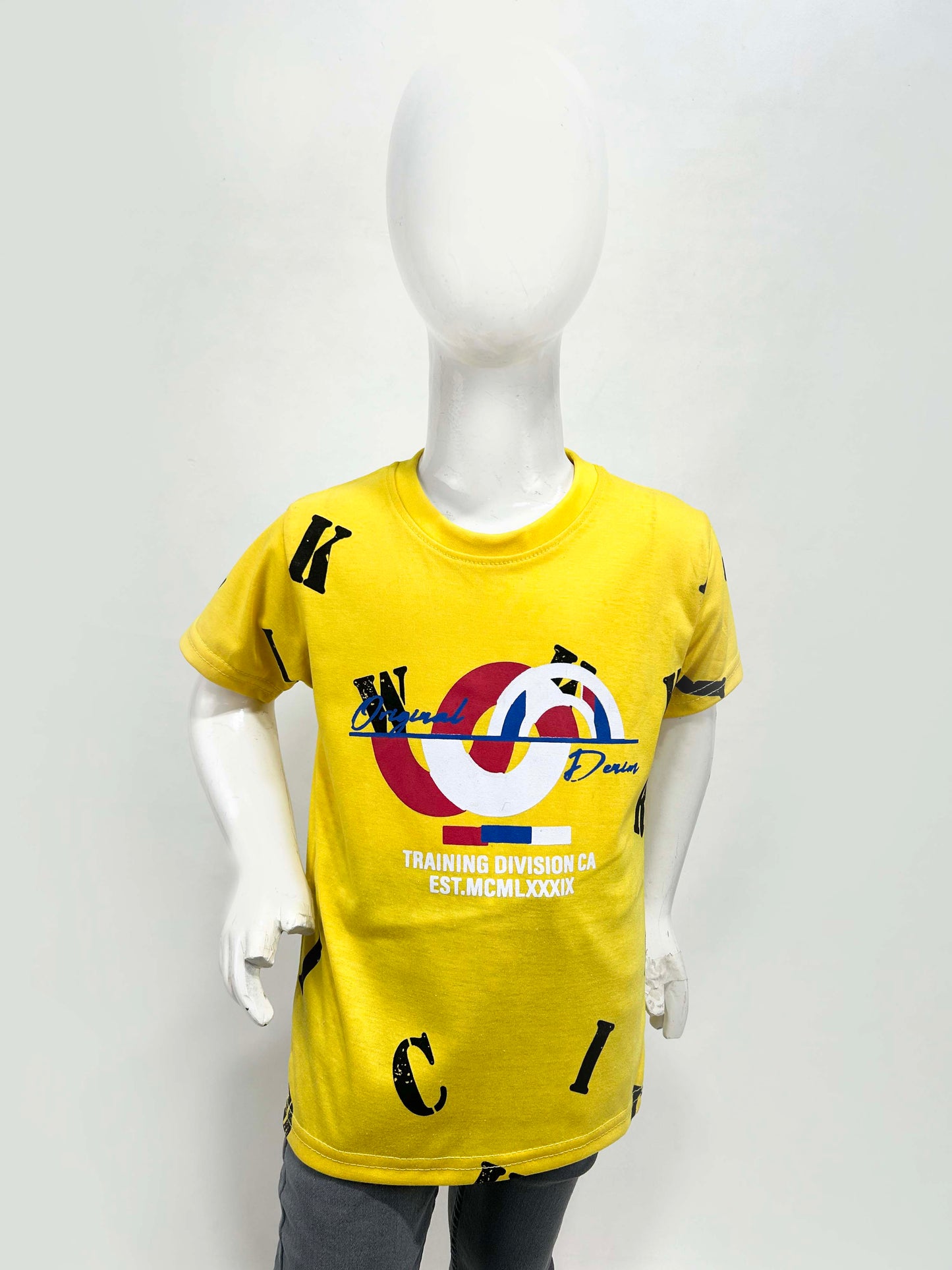 4Yrs - 9Yrs Training Yellow T-Shirt For Boys SF BTS107