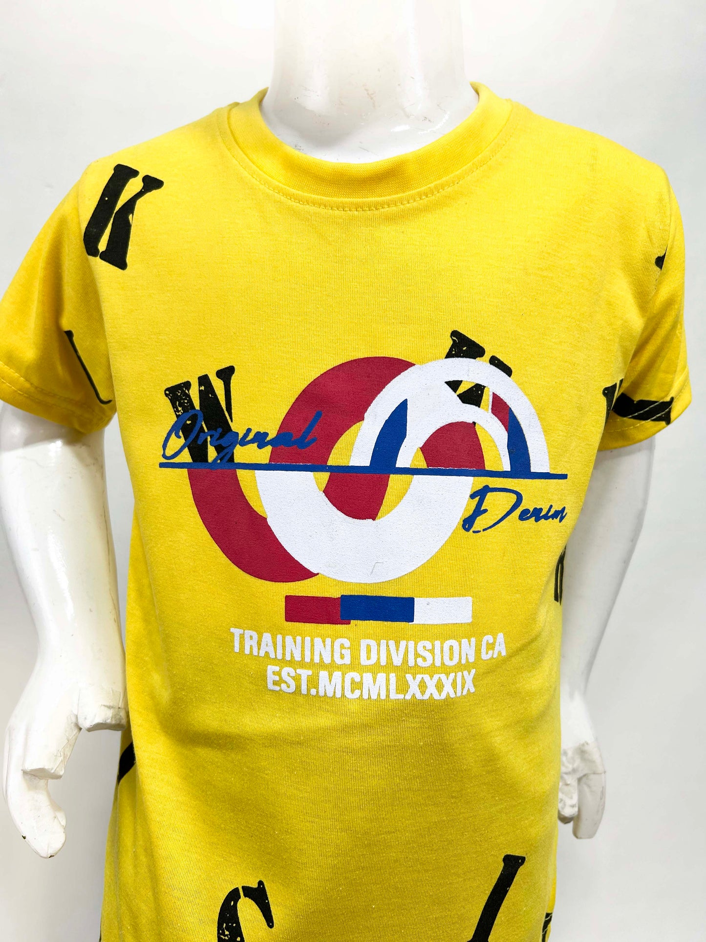 4Yrs - 9Yrs Training Yellow T-Shirt For Boys SF BTS107