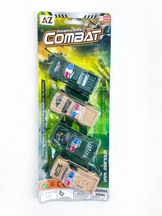 Pack Of 4 Mini Police Jeeps