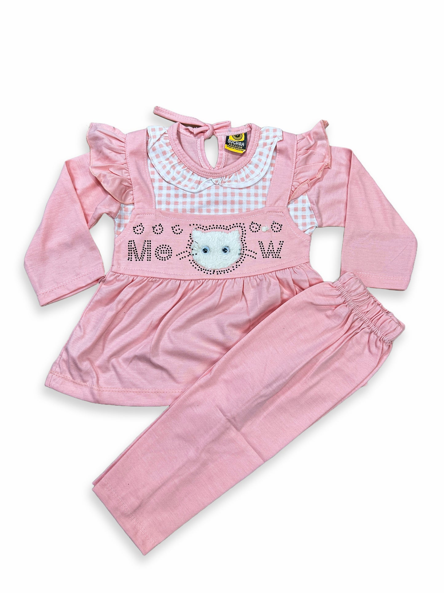 1Yr - 4Yrs Meow Pink Suit For Girls SG GS277
