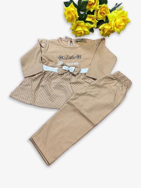 1Yr - 4Yrs Little Princess Brown Suit For Girls SG GS284