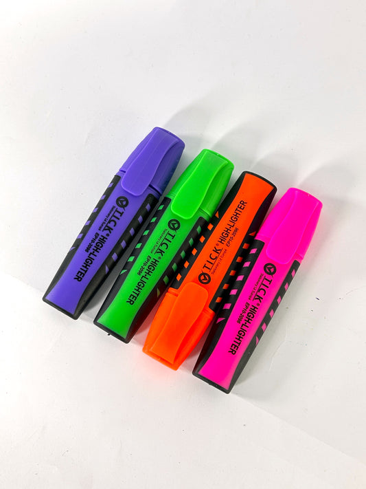 Tick Pack of 4 Highlighter