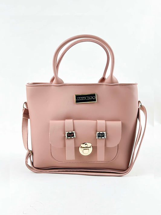 Peach Handbag For Women's WHB110