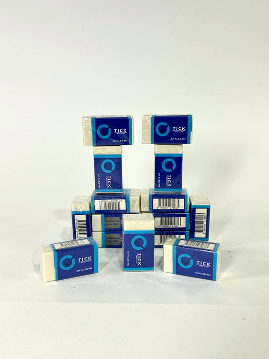 Pack of 15 Tick Eraser