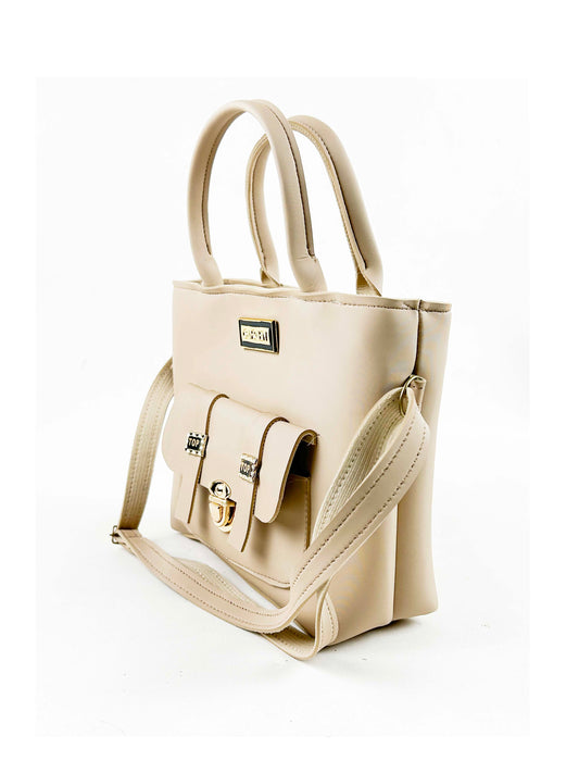 Beige Handbag For Women's WHB111