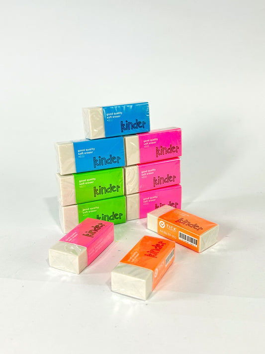 Pack of 10 Kinder Eraser
