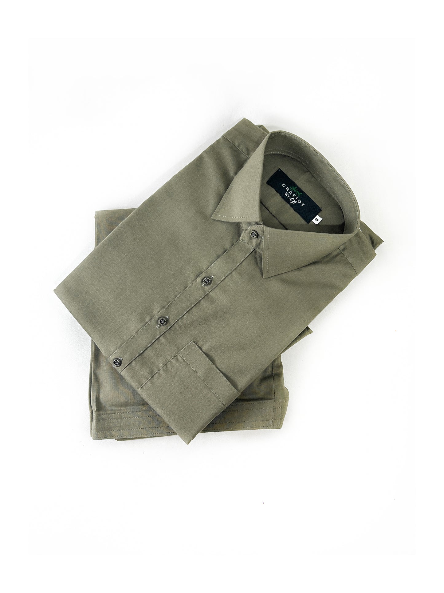 828/2-8 Green Plain Stitched Suit Kameez Shalwar For Men MSK225