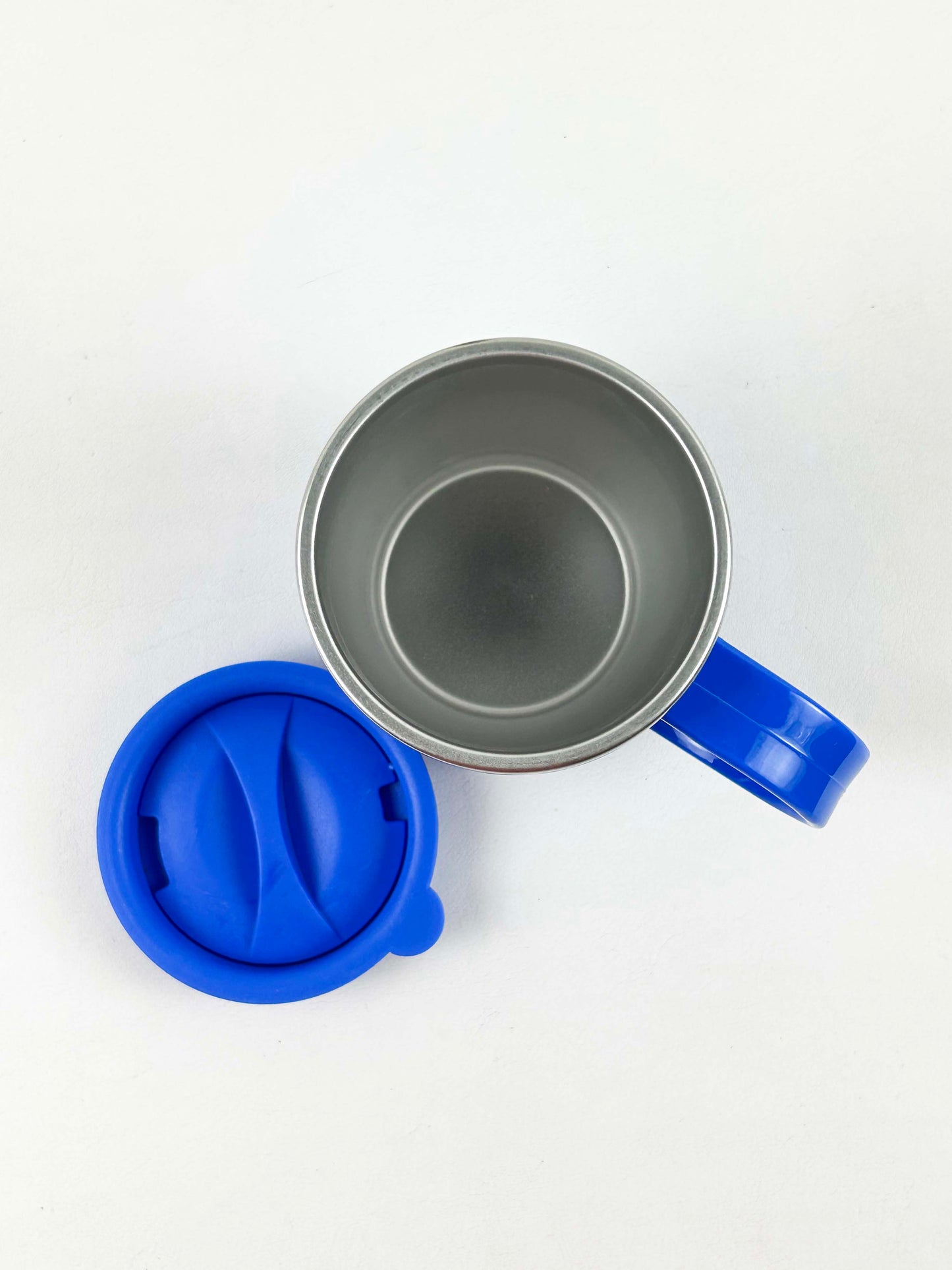 Blue Stainless Steel Coffee Mug With Cap - 400ML CM23