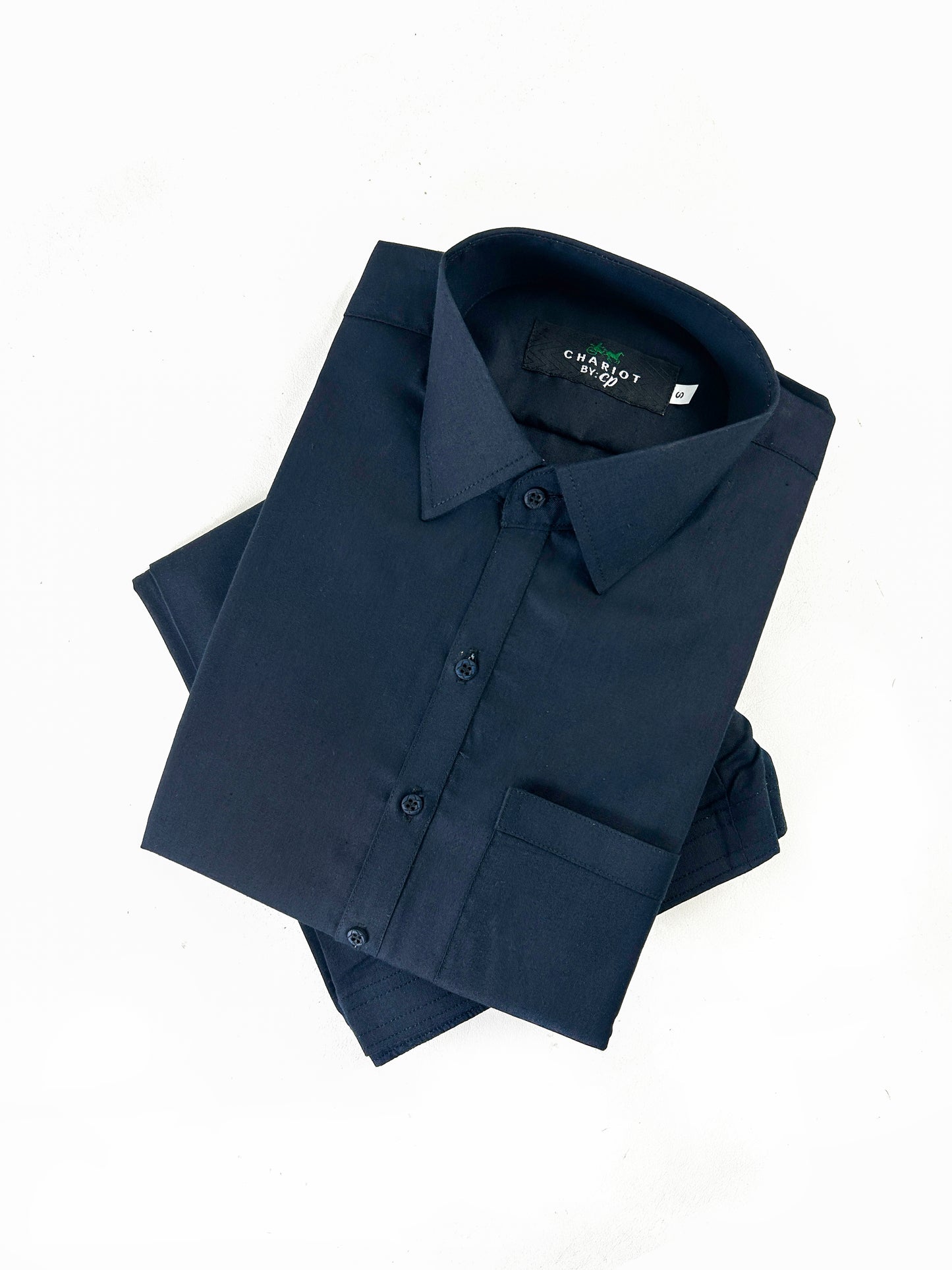 828\2-7 Dark Navy Blue Plain Stitched Suit Kameez Shalwar For Men MSK231