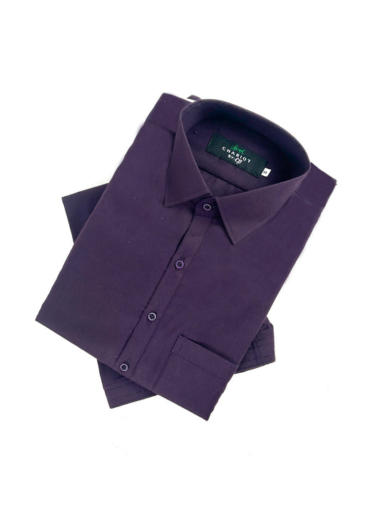 828/2-10 Purple Plain Stitched Suit Kameez Shalwar For Men MSK228