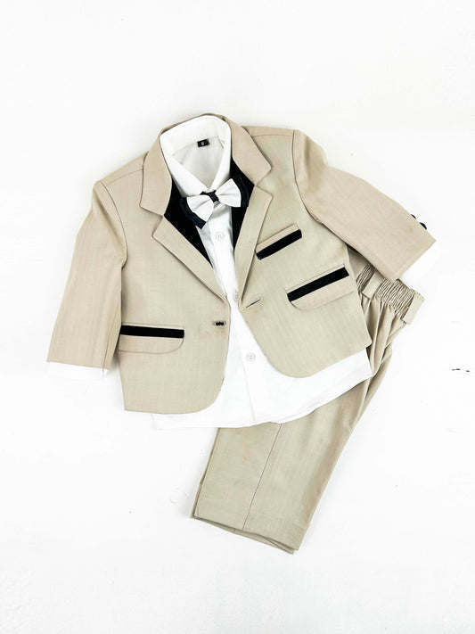 1Yrs - 10Yrs Multicolor 4Pcs Coat Pant Suit for Boys BCP27