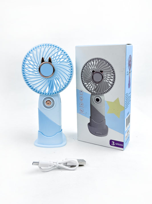 Rechargeable Mini Portable Fan Blue KTY156