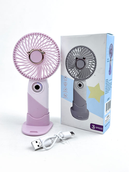 Rechargeable Mini Portable Fan Pink KTY157