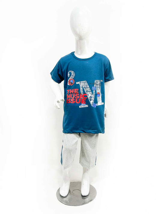 4Yr - 6Yrs Music Blue Suit For Kids RZ BS350