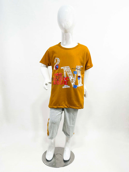4Yr - 6Yrs Music Yellow Suit For Kids RZ BS351