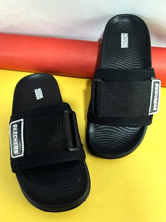 Black Casual Slippers for Men MC126
