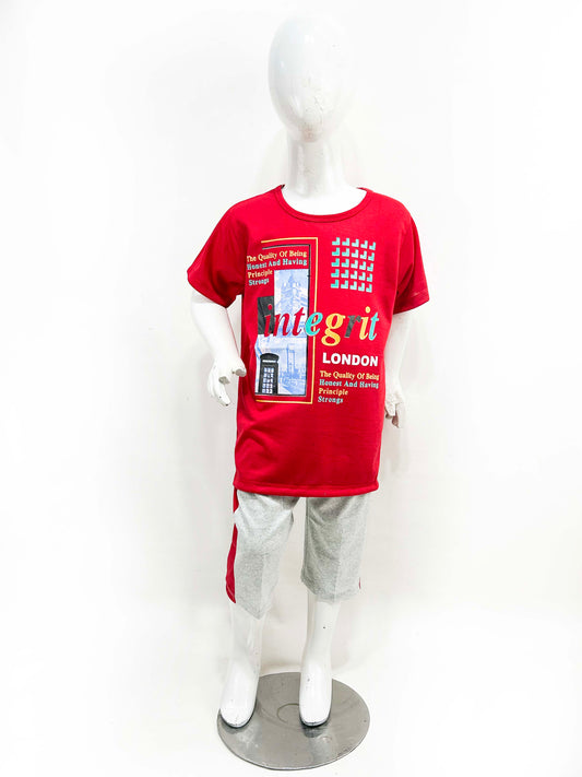 4Yr - 6Yrs Integrit Red Suit For Kids RZ BS352