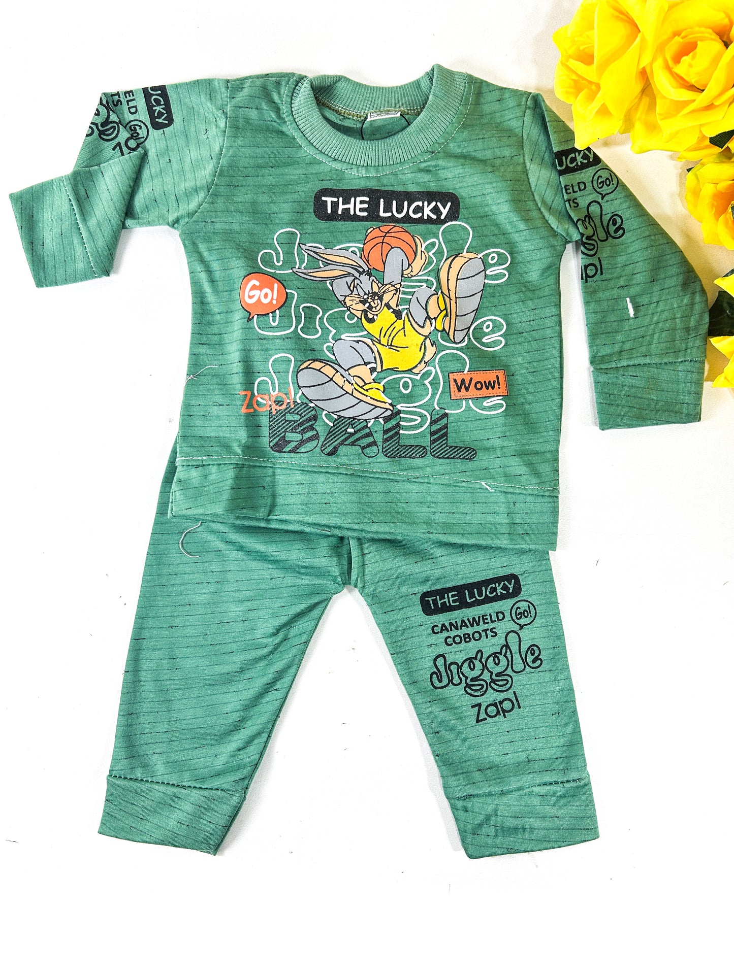 3Mth - 9Mth The Lucky Green for Newborn Baba Suit RZ NBS570