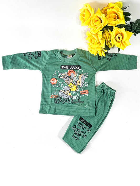 3Mth - 9Mth The Lucky Green for Newborn Baba Suit RZ NBS570