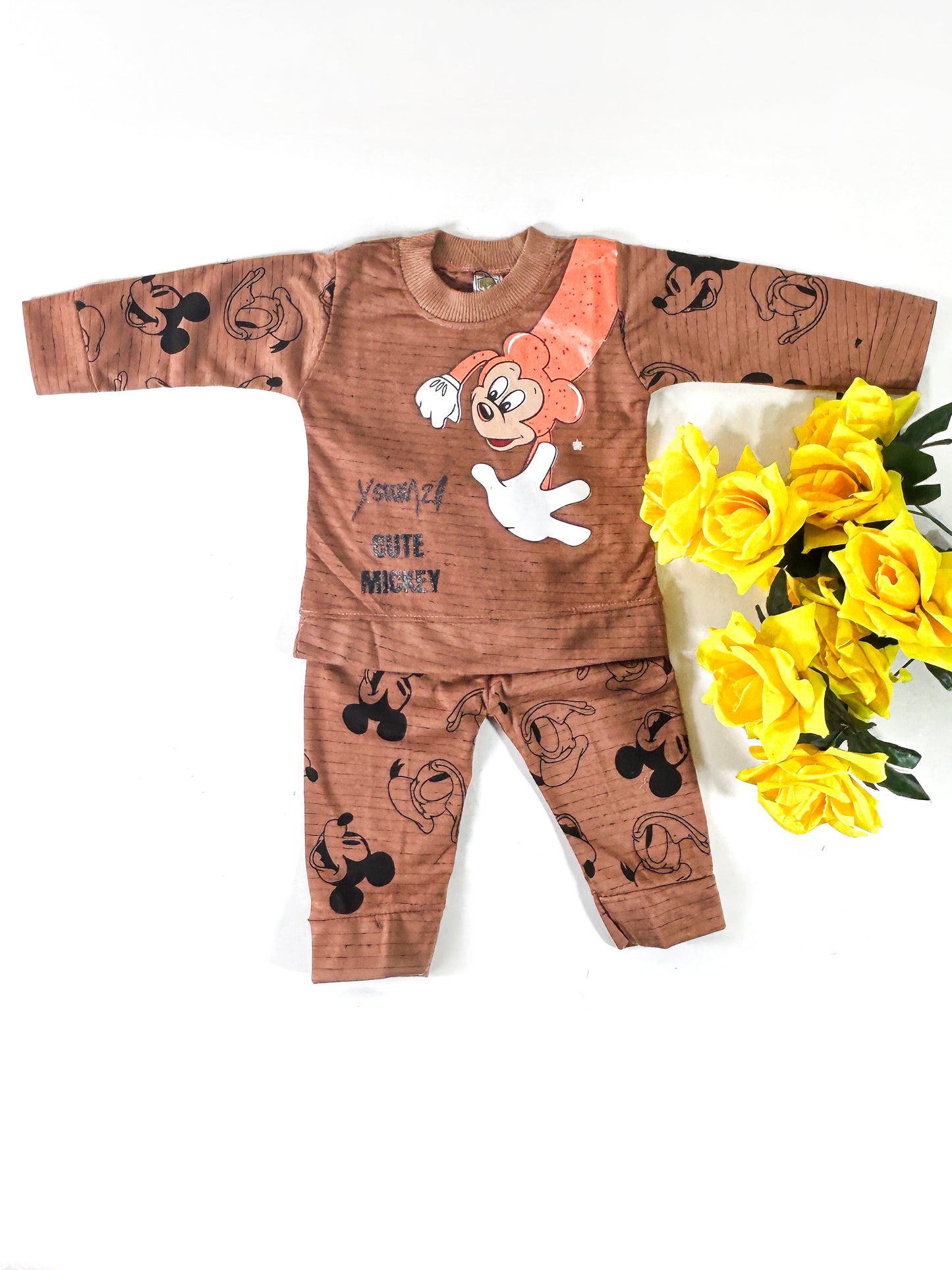 3Mth - 9Mth Mickey Brown for Newborn Baba Suit RZ NBS559