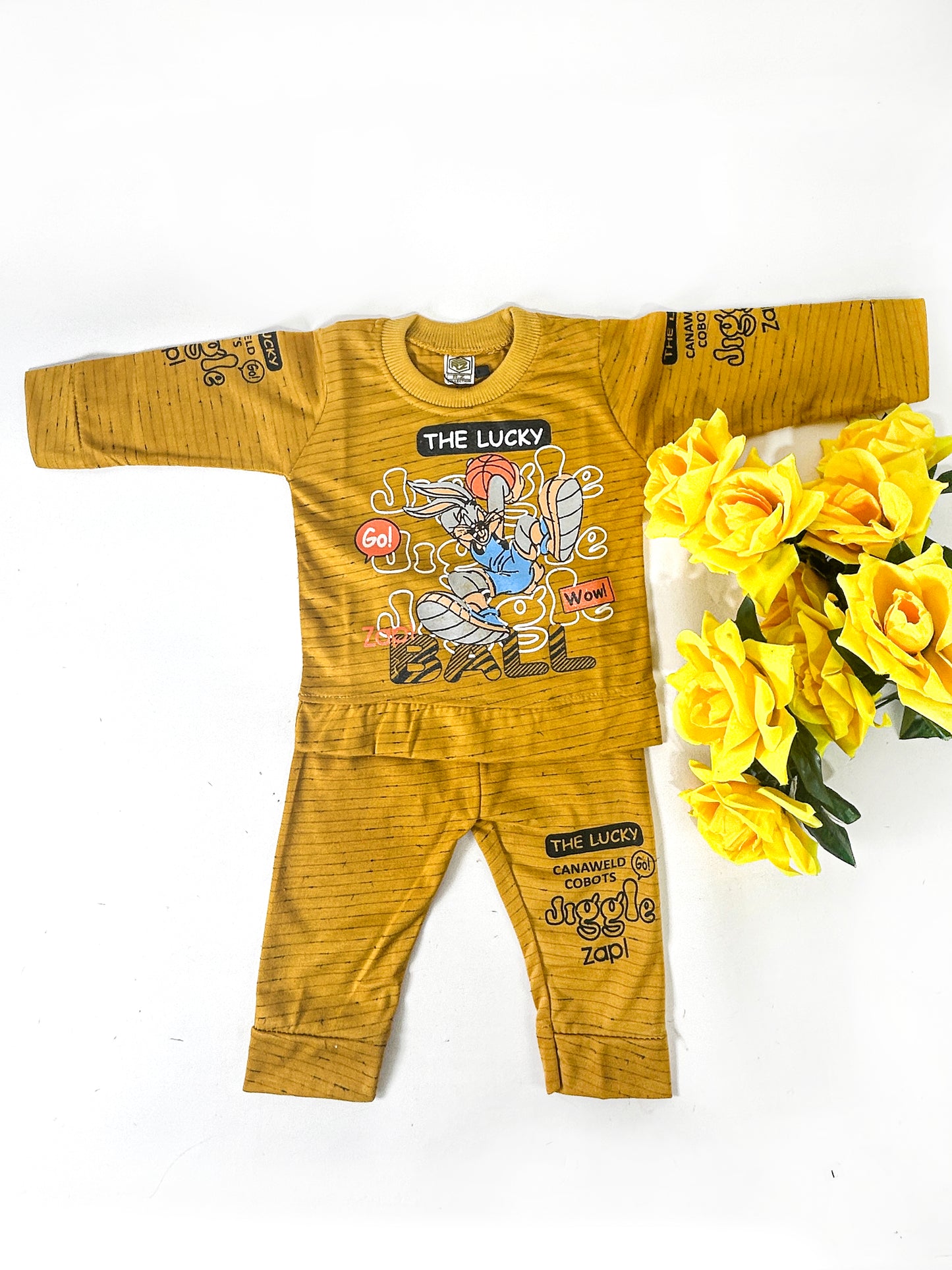3Mth - 9Mth The Lucky Mustard for Newborn Baba Suit RZ NBS569