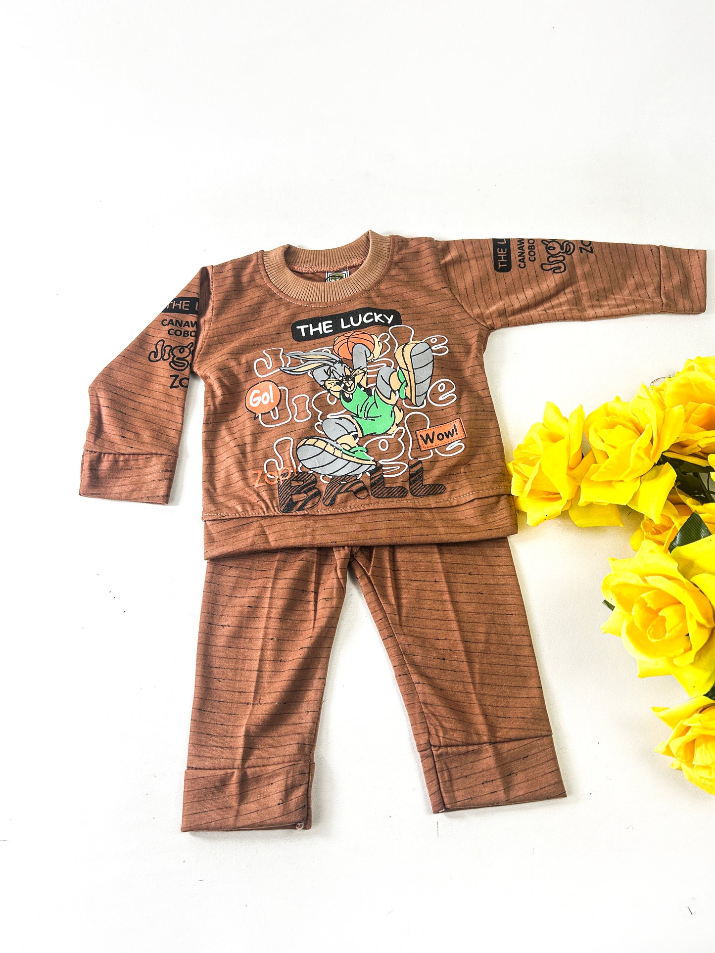 3Mth - 9Mth The Lucky Brown for Newborn Baba Suit RZ NBS568