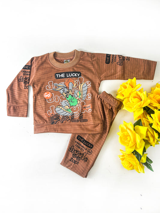 3Mth - 9Mth The Lucky Brown for Newborn Baba Suit RZ NBS568
