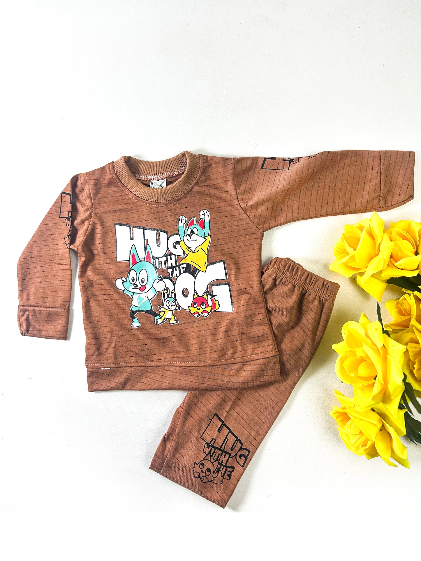 3Mth - 9Mth Hug Cat Brown for Newborn Baba Suit RZ NBS572