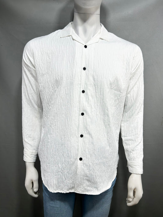 White Casual Shirt For Men MCS55