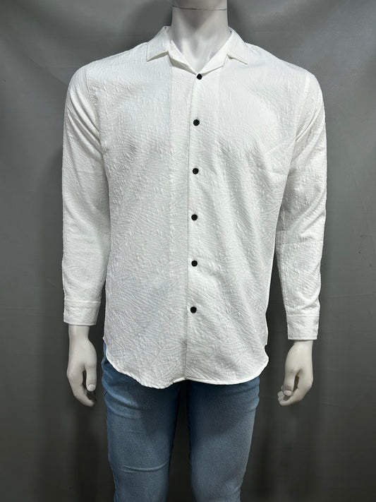 White Casual Shirt For Men MCS61
