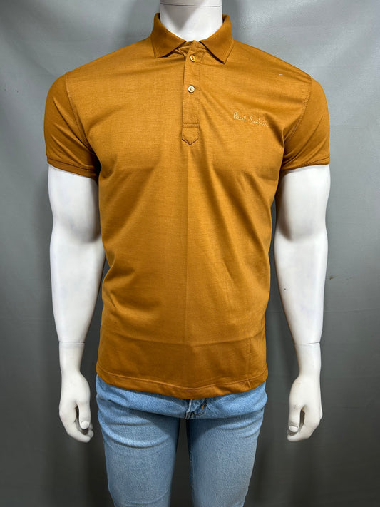 Bronze Plain Polo T-Shirt For Men MTS276