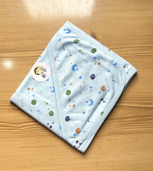 Space Blue Wrapping Sheet For Newborn NWS48