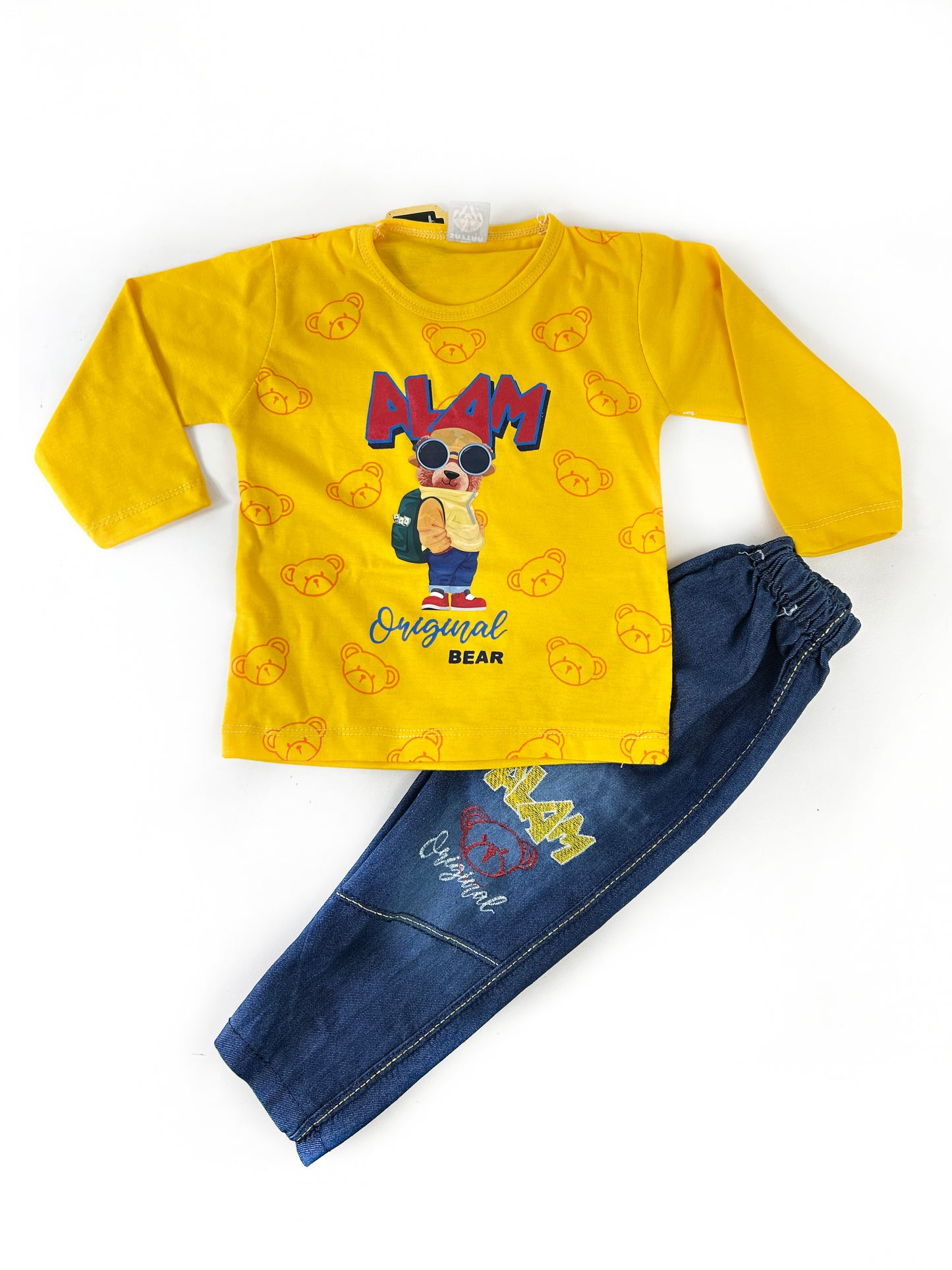 1Yr - 4Yrs Kids Suit Printed Alam Yellow RZ BS427