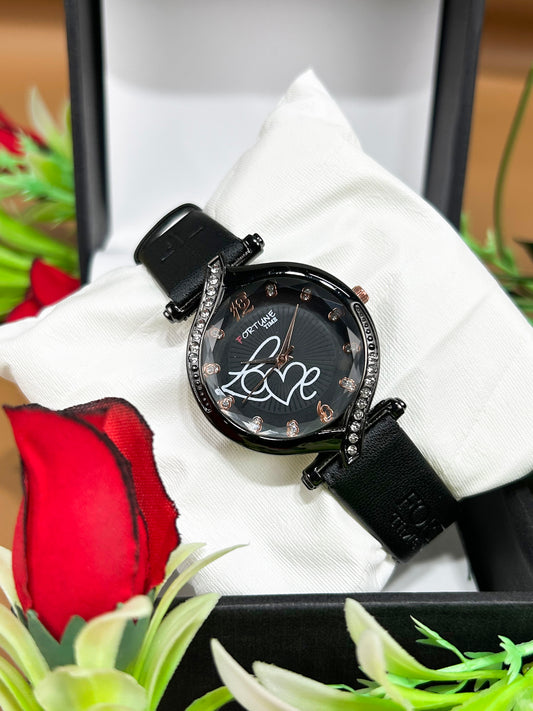 Black Stylish Wrist Watch for Women WW53