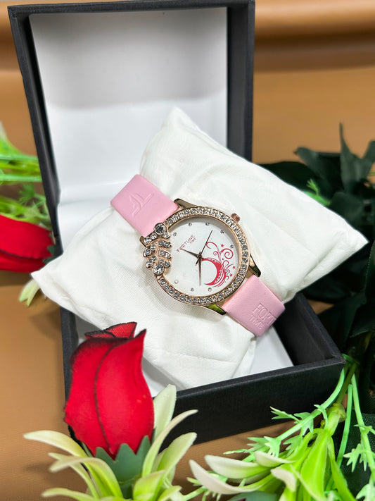 Pink Stylish Wrist Watch for Women WW58