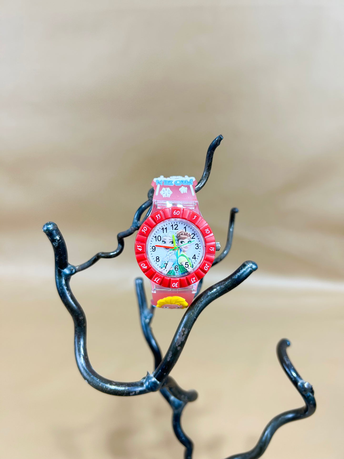 Red Multidesign Wrist Watch For Girls KWW34