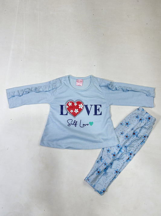 0Mth - 6Mth Love Blue Baby Suit For Newborns ZG NBS614