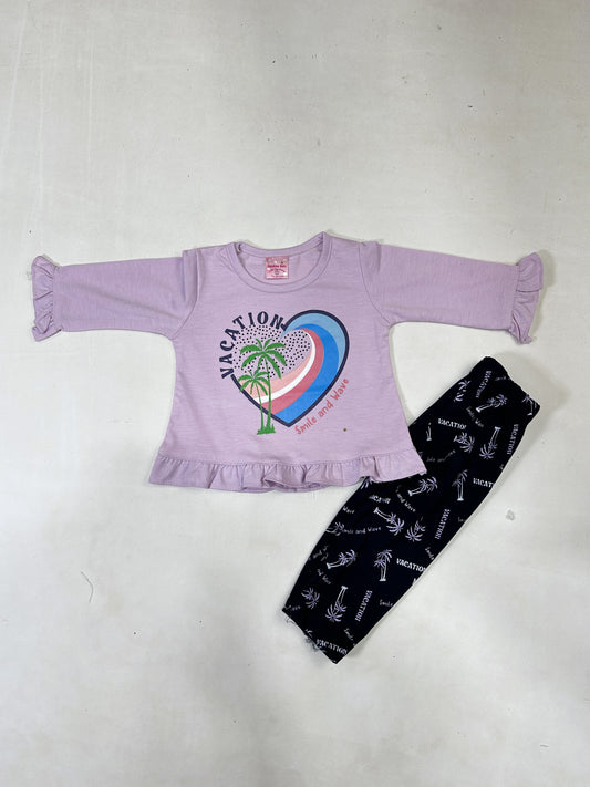 0Mth - 6Mth Vacation Purple Baby Suit For Newborns ZG NBS617
