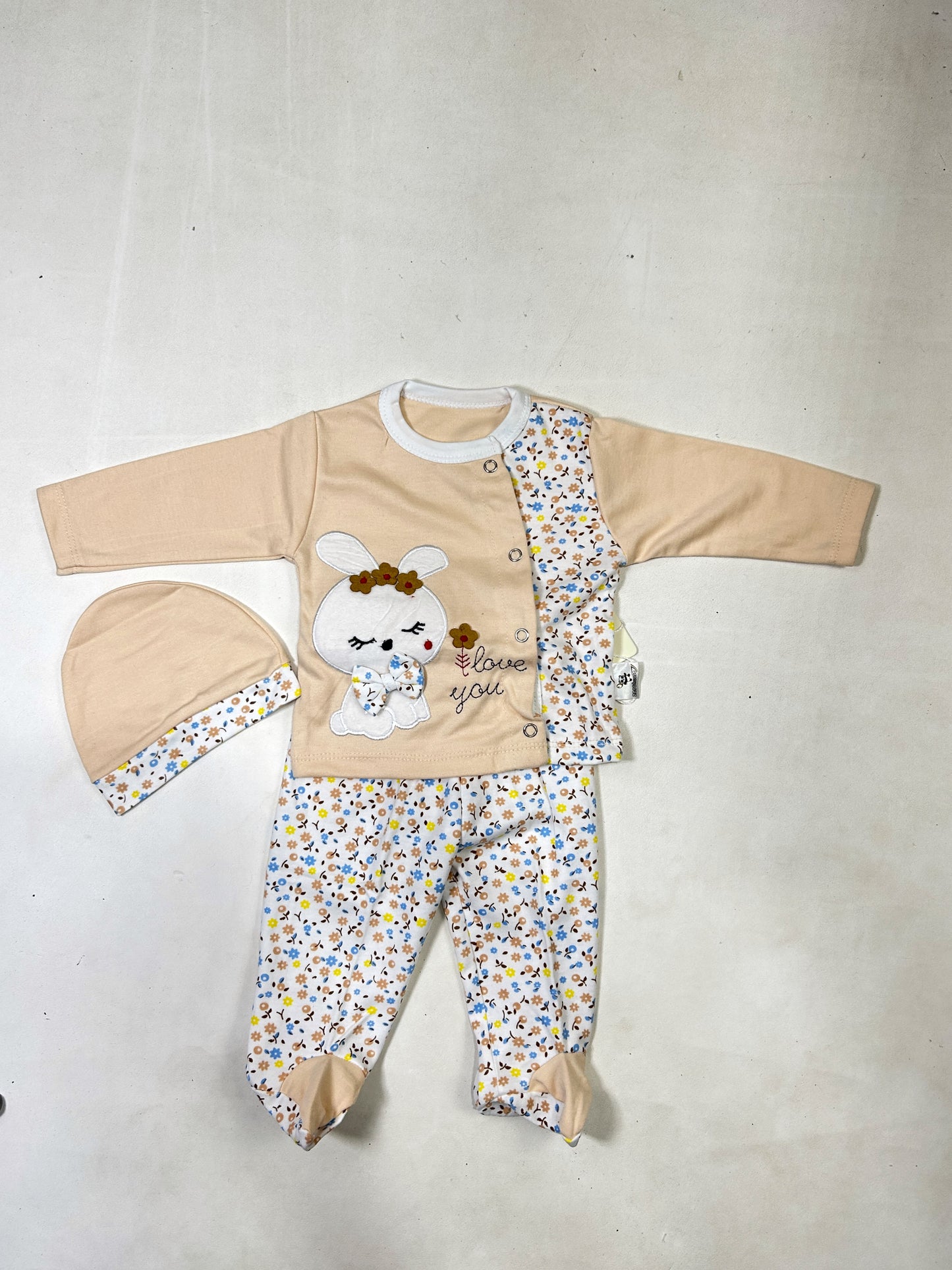 0Mth - 3Mth Peach Baby Suit For Newborns ZG NBS607