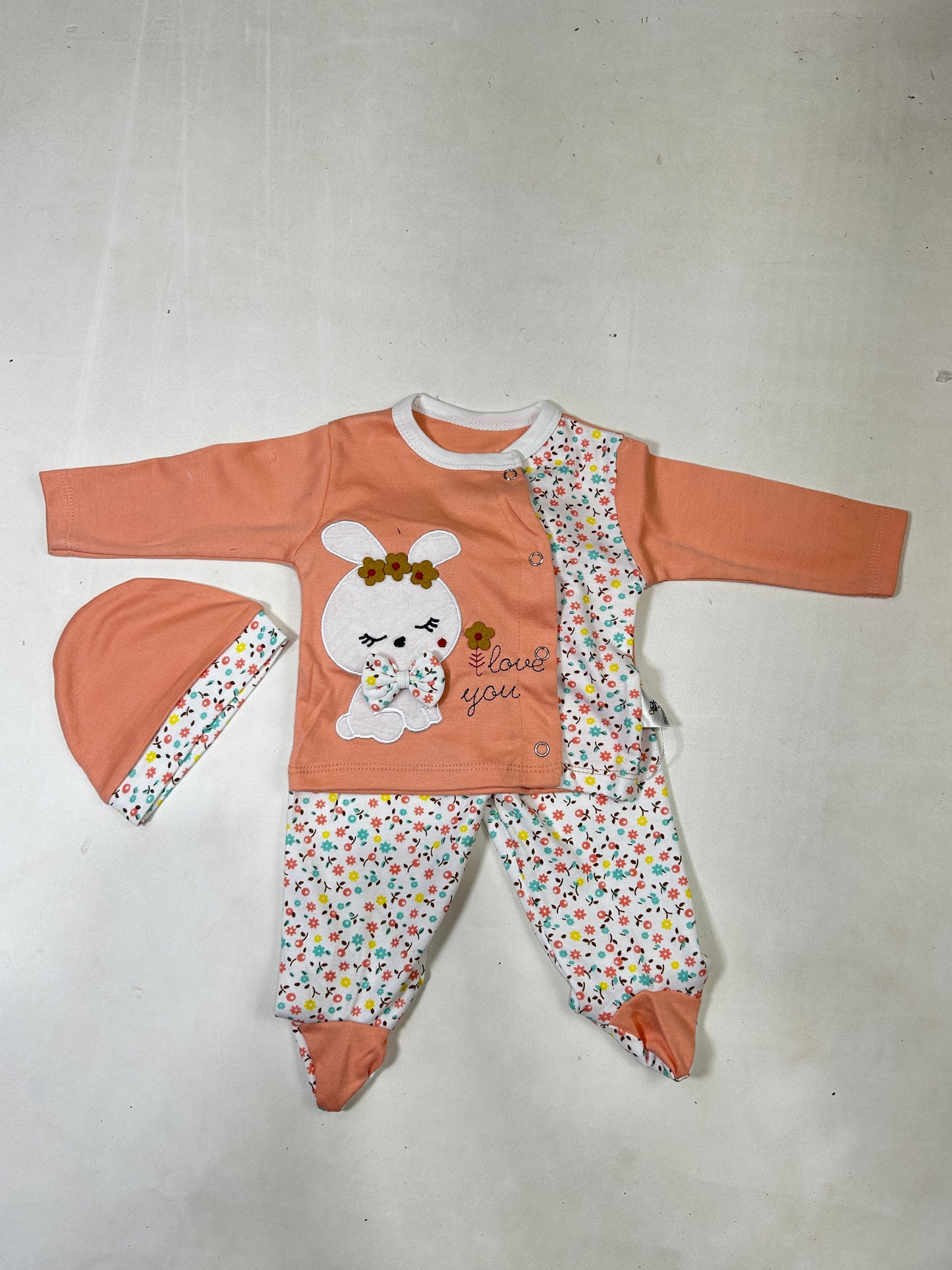0Mth - 3Mth Coral Baby Suit For Newborns ZG NBS608