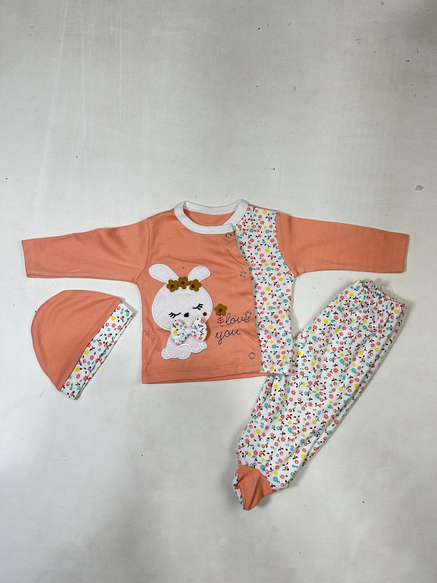 0Mth - 3Mth Coral Baby Suit For Newborns ZG NBS608