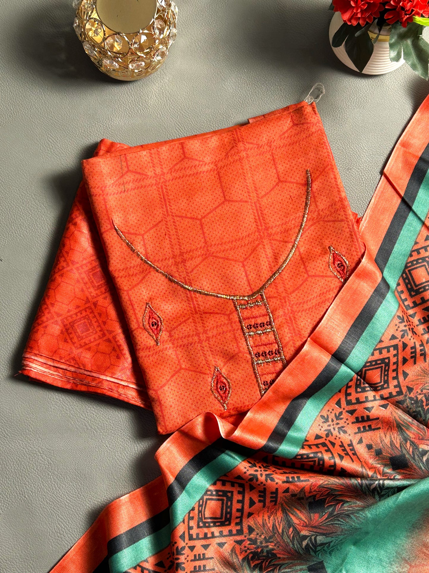 3Pcs Unstitched Digital Lawn Suit For Women WU190
