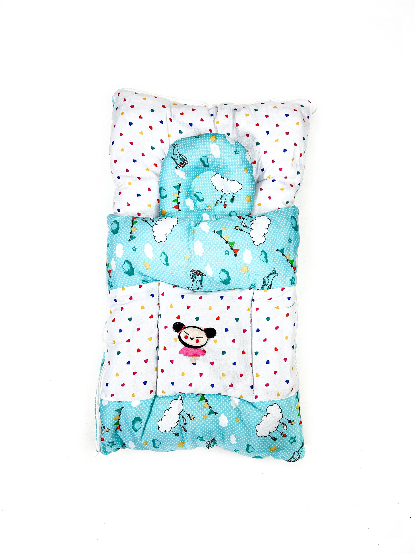 Cloudy Sea Green Sleeping Bag For Newborns / Baby Carry	NBSB39