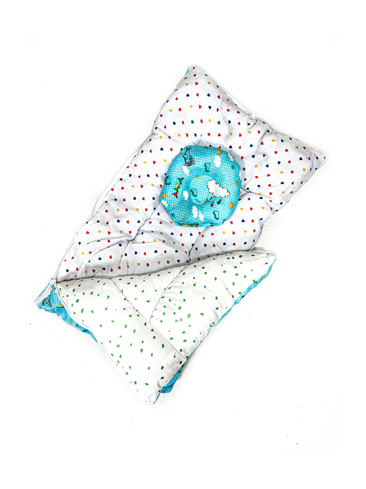 Cloudy Sea Green Sleeping Bag For Newborns / Baby Carry	NBSB39