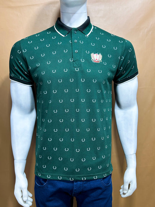 Green Polo T-Shirt For Men MTS284