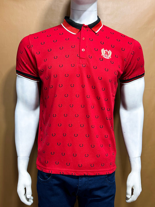 Red Polo T-Shirt For Men MTS287