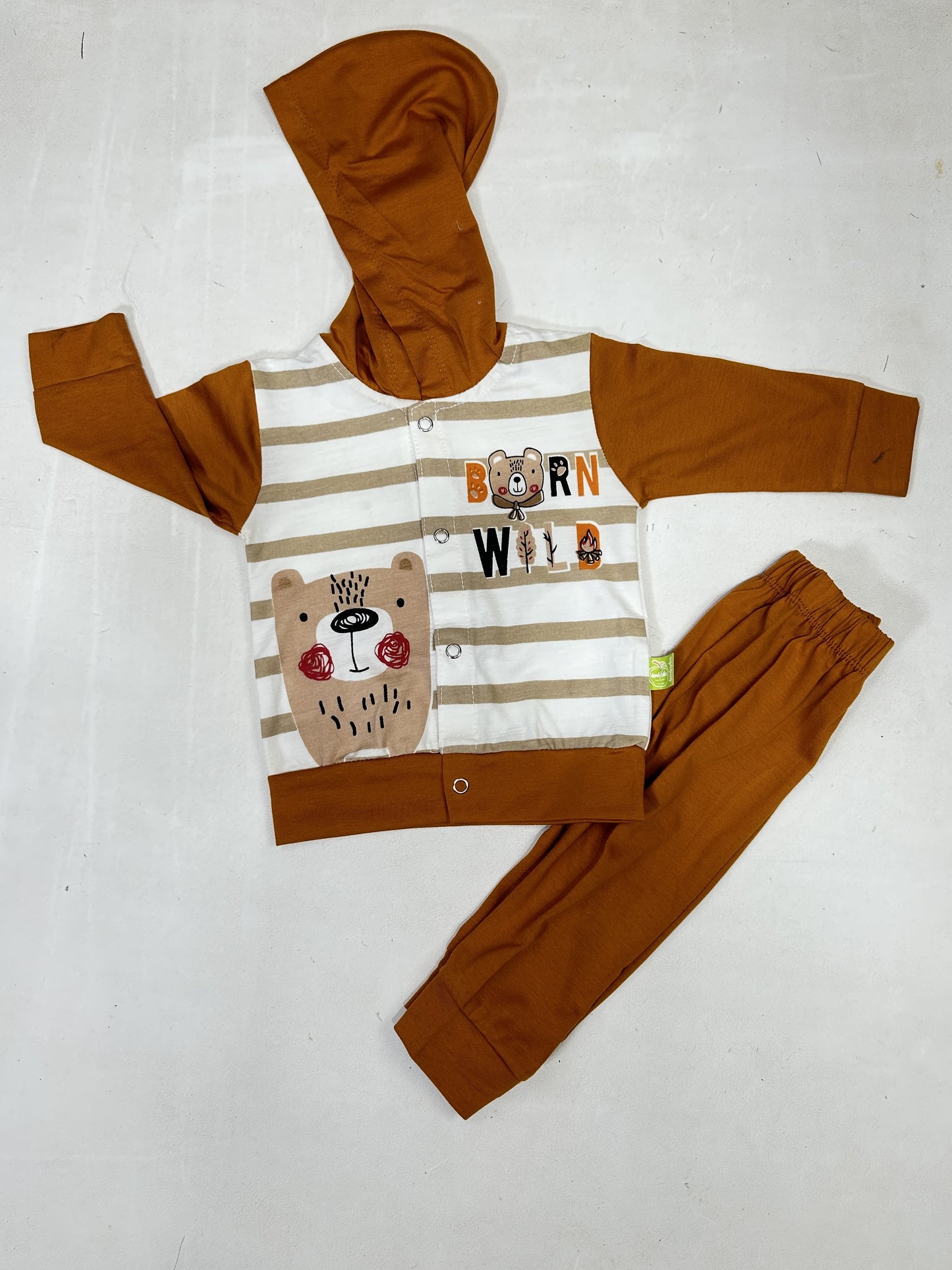 0Mth - 6Mth Wild Brown Baba Suit For Newborns ZG NBS594