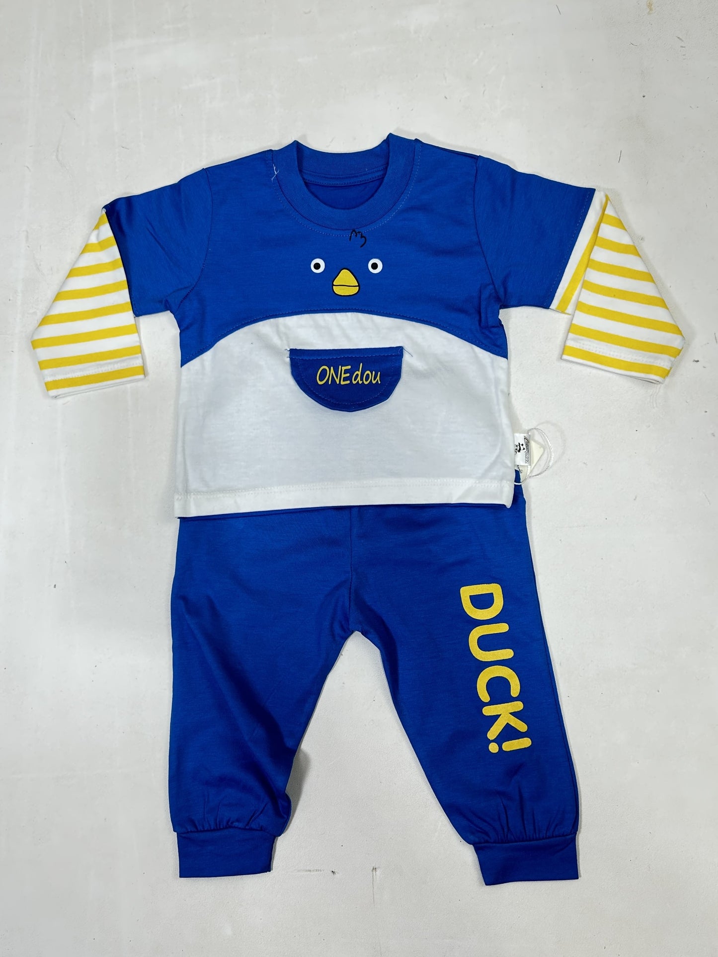 0Mth - 6Mth Duck Blue Baba Suit For Newborns ZG NBS595