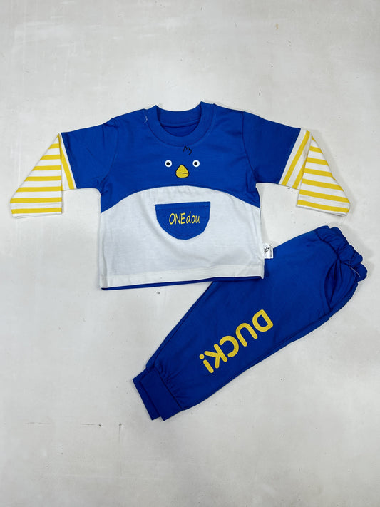 0Mth - 6Mth Duck Blue Baba Suit For Newborns ZG NBS595